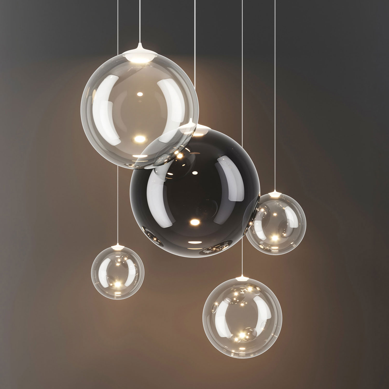 Random Solo 12 Glas Leuchte von Lodes