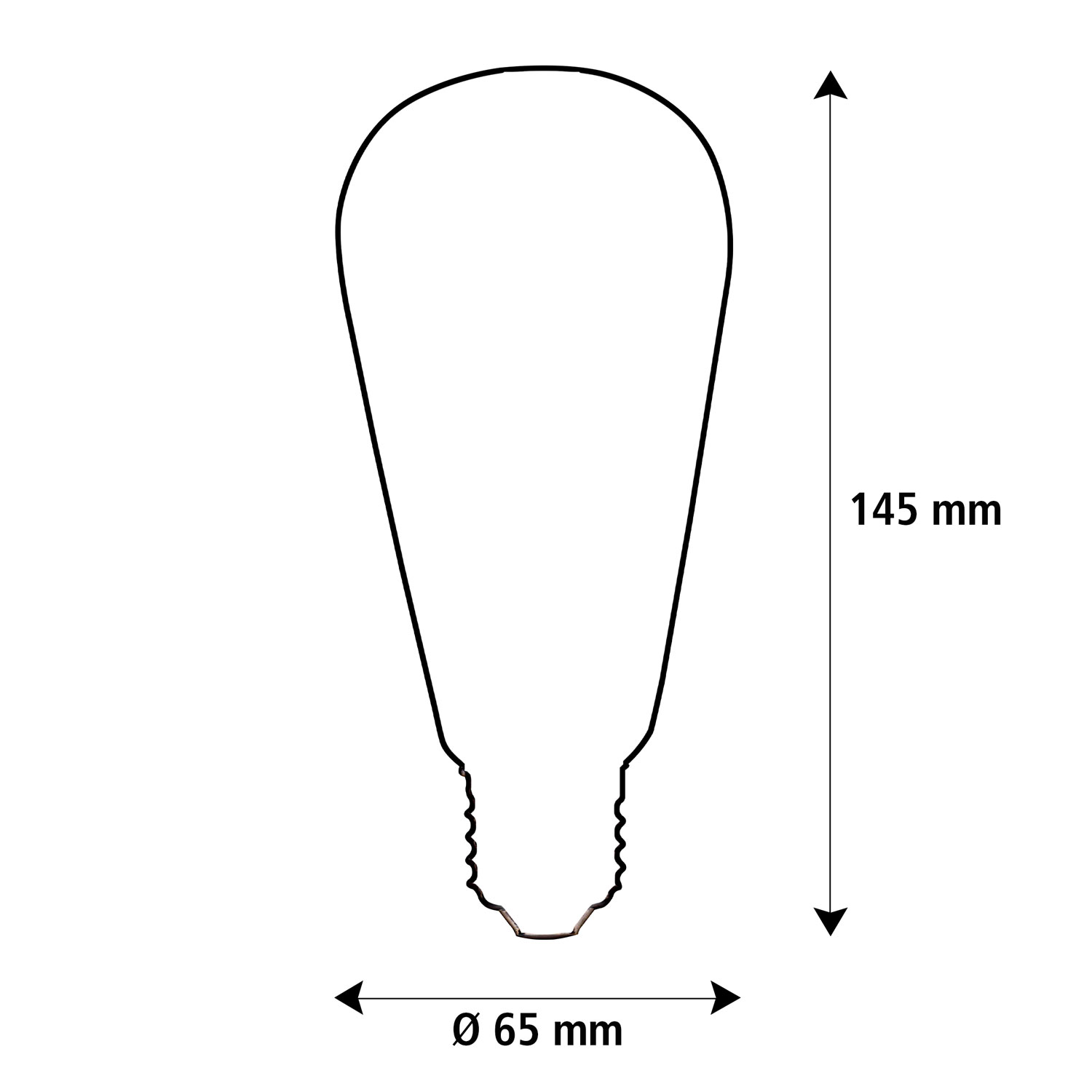 LED Rustica Curved Spirale grau Segula
