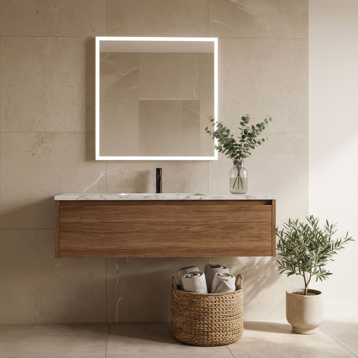 Amanzi specchio con LED di ACB