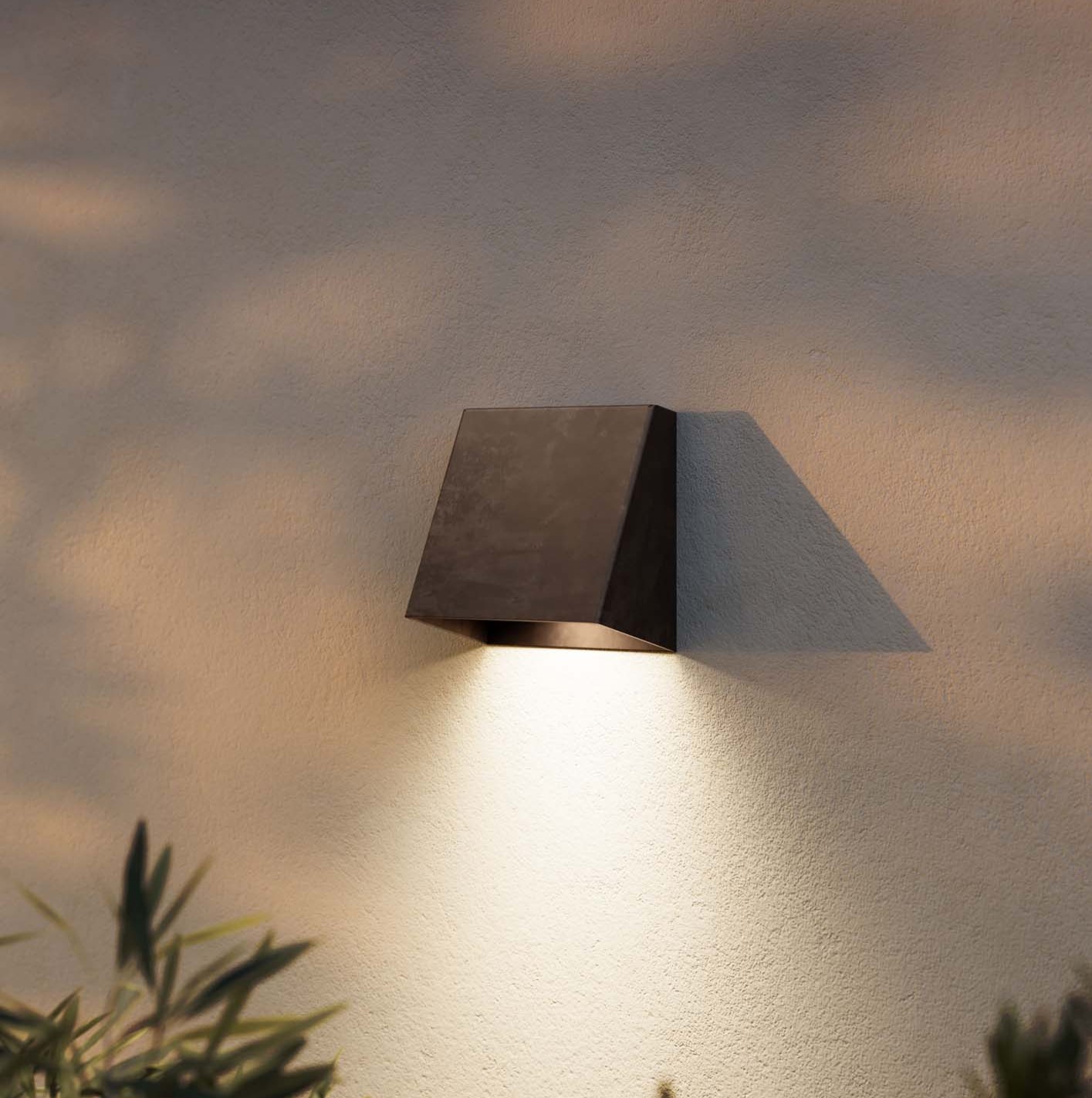 Mask outdoor wall light by Il Fanale