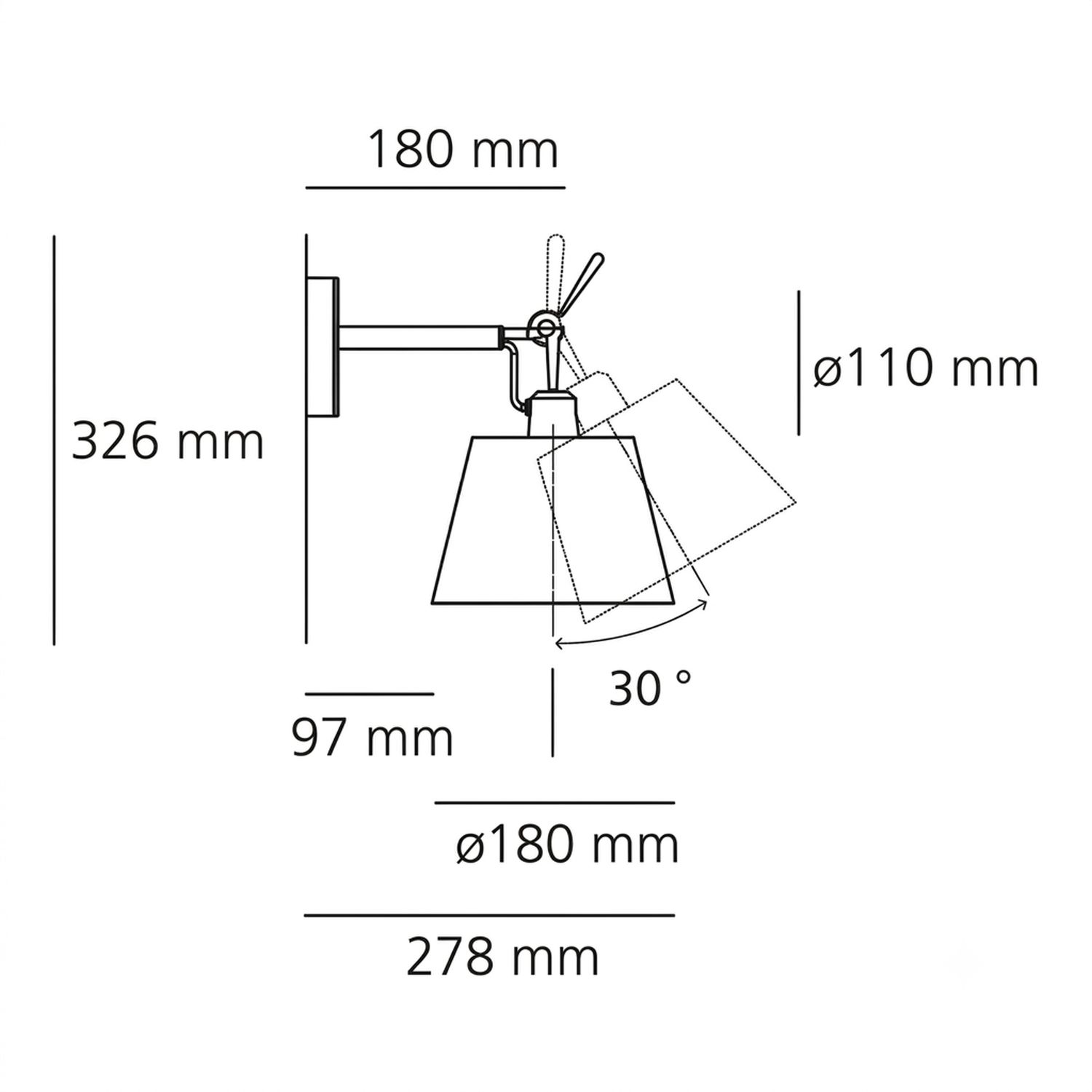Tolomeo Diffusore Wandlampe von Artemide