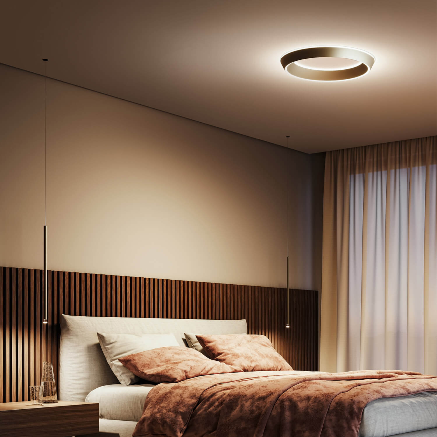 Tidal plafoniera LED di Lodes