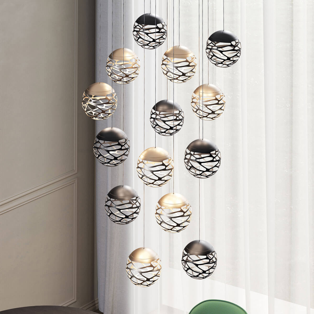 Kelly Cluster Sphere LED Leuchte von Lodes