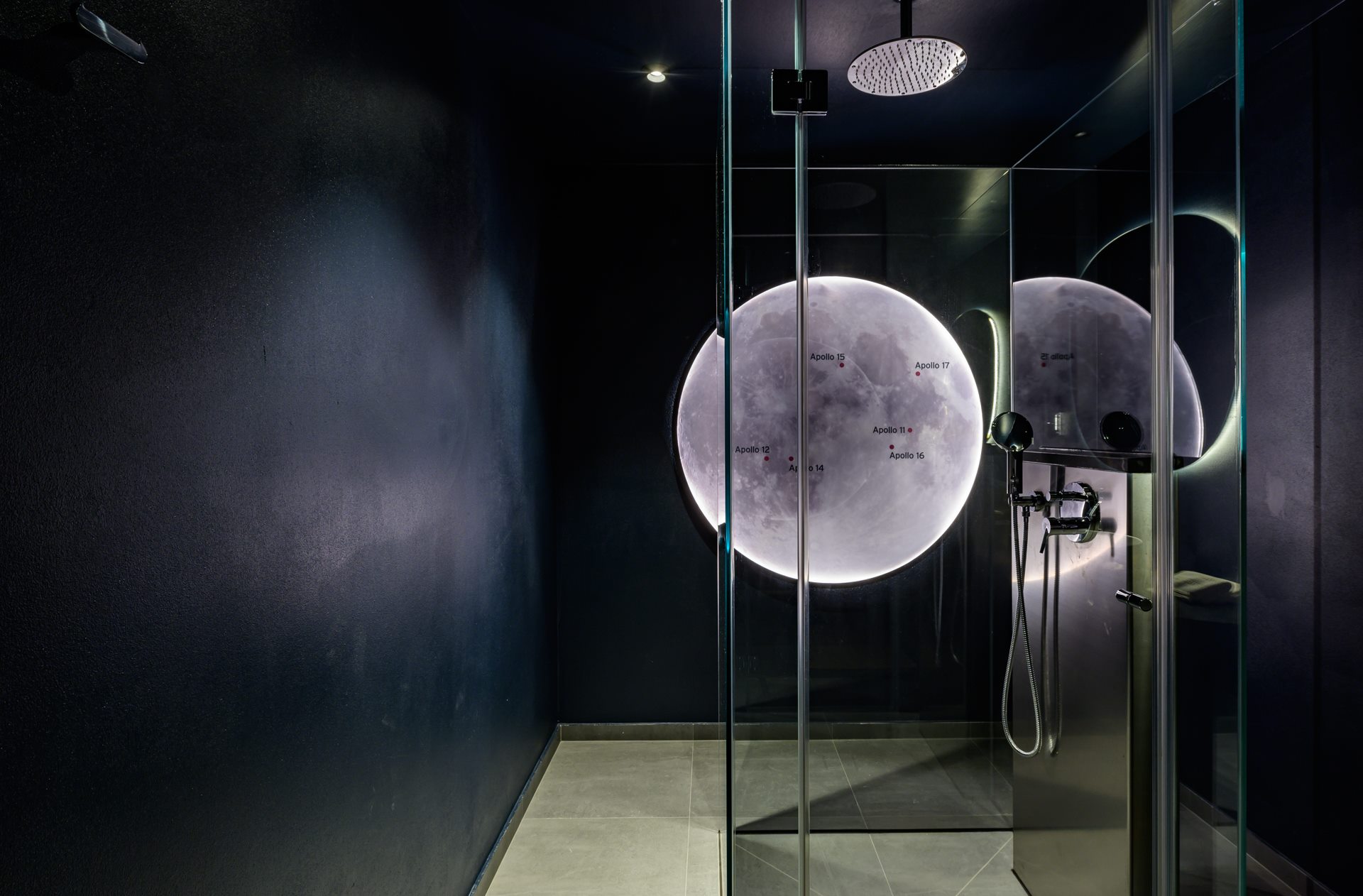 Auf Maß gemachte Mondlampe, 130cm Durchmesser