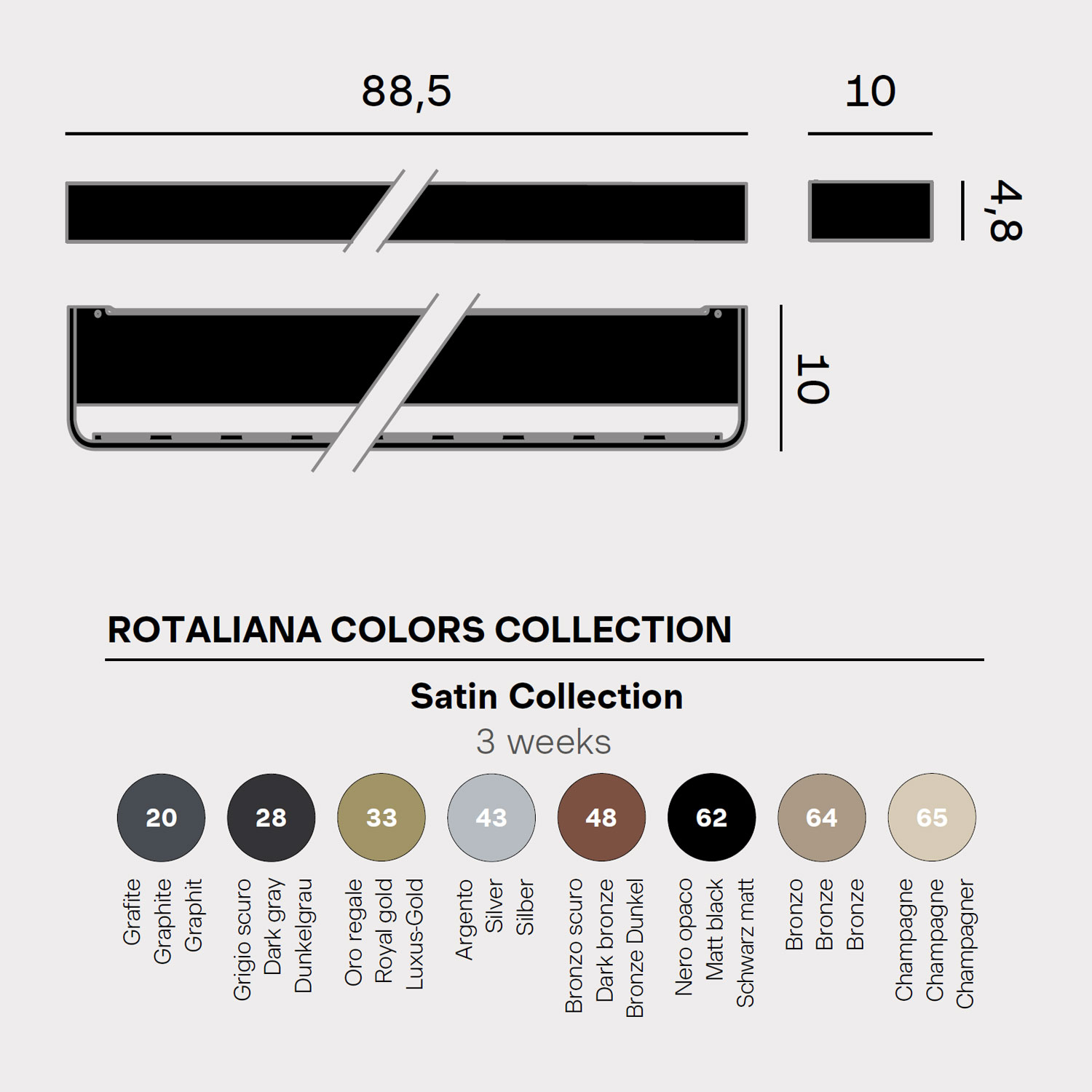 Frame W4 lampada a LED di Rotaliana
