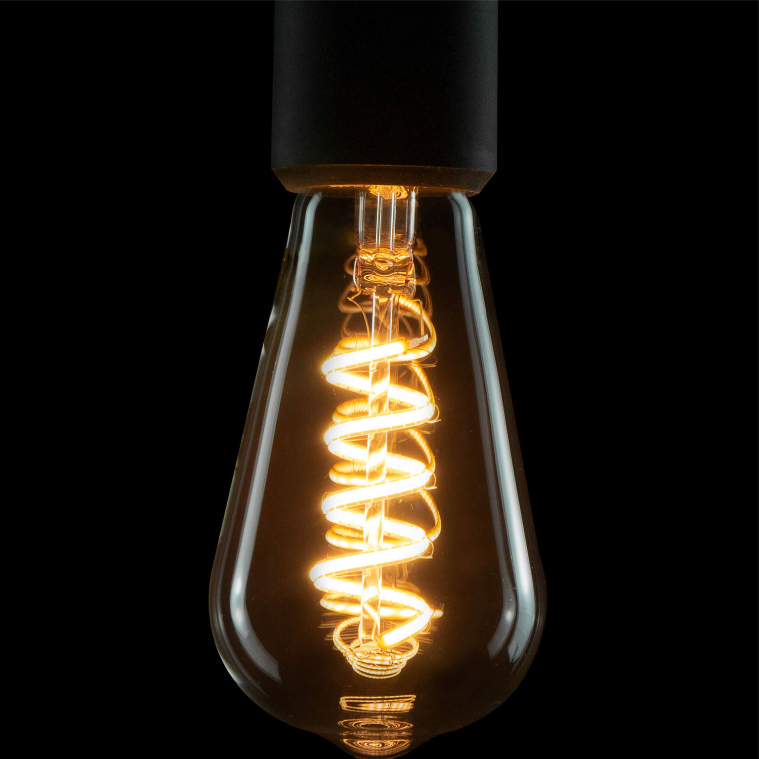 LED Rustica Curved Spirale klar E27 Segula