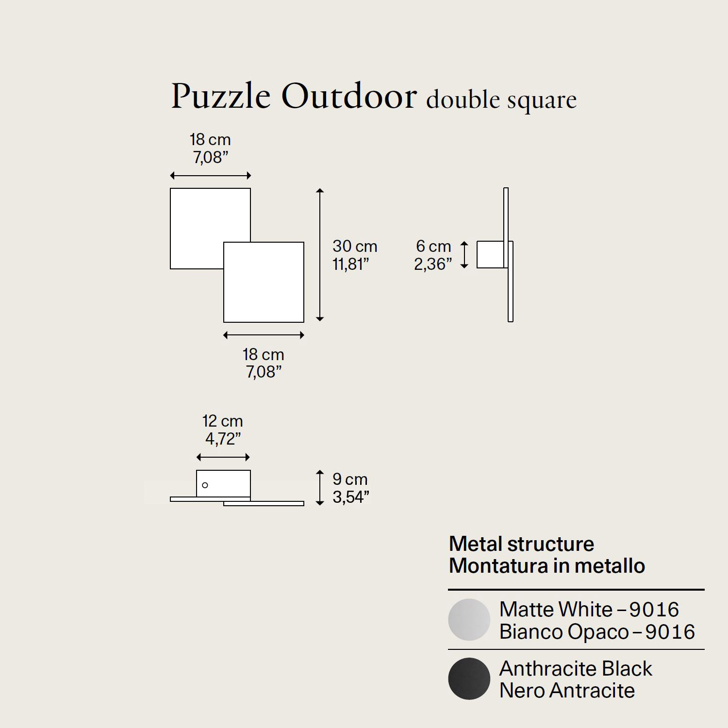 Puzzle Outdoor Double Square by Lodes
