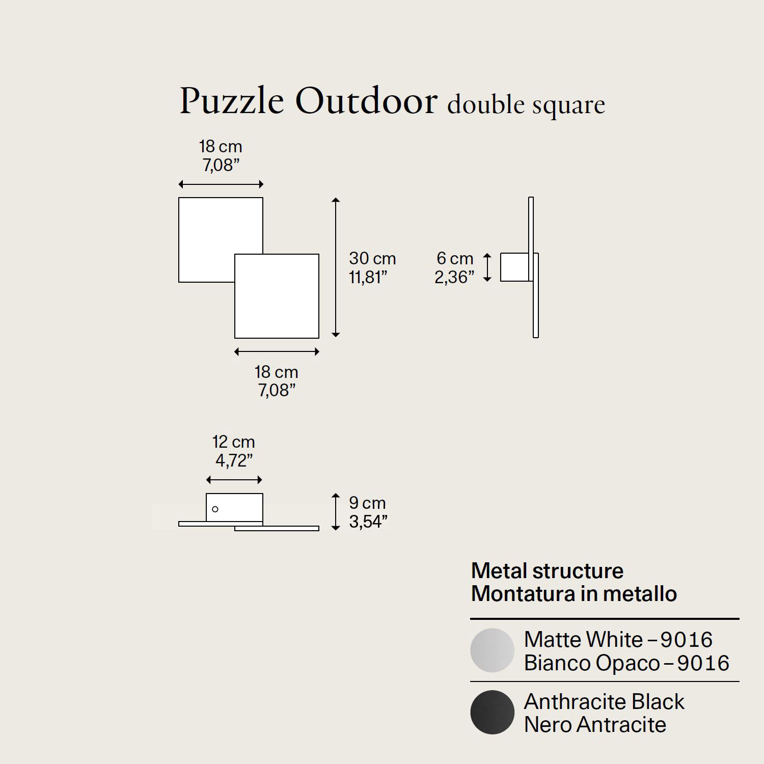 Puzzle Outdoor Double Square di Lodes