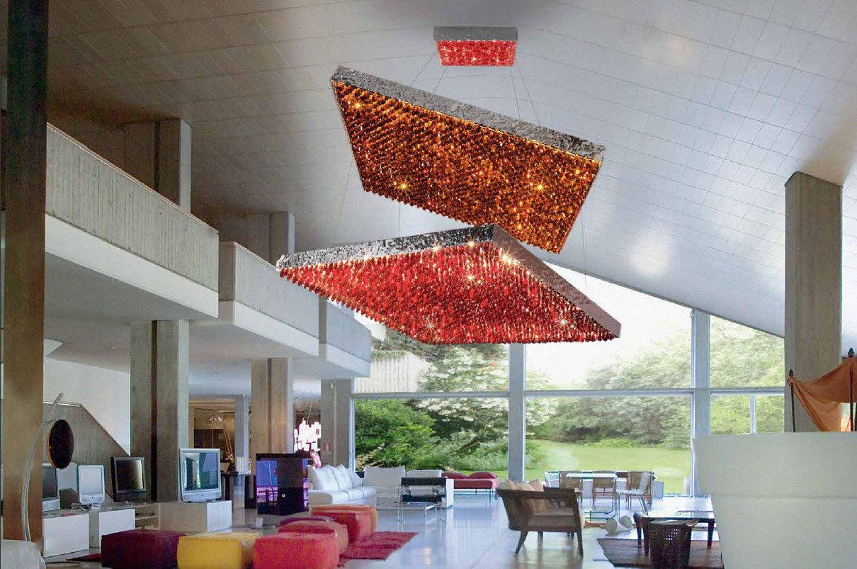 Magma 0451/200, gigantischer Kristalllüster von Lamp