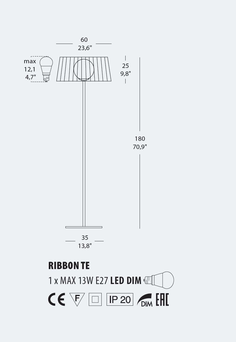 Ribbon Stehlampe von Morosini