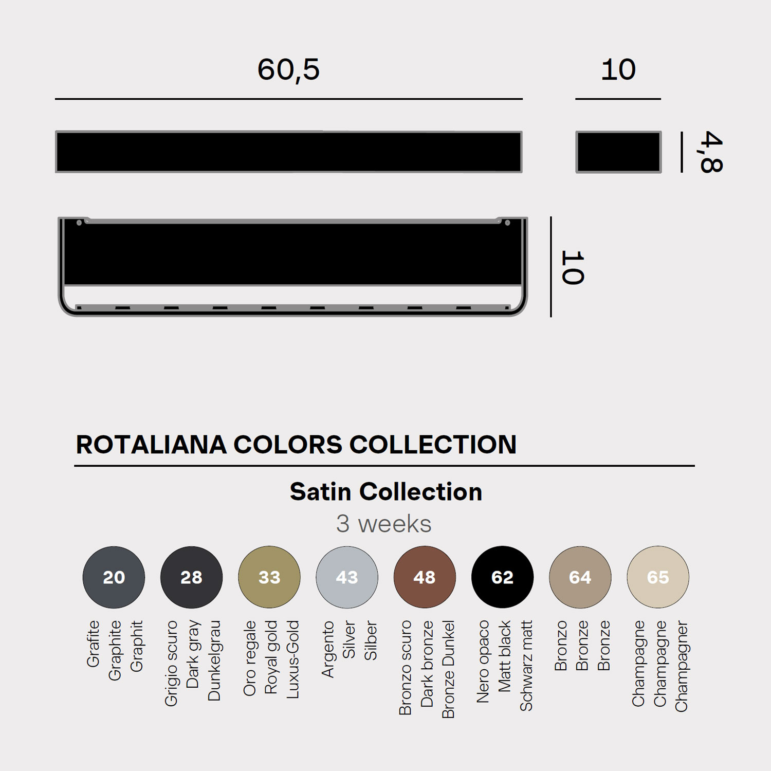 Frame W3 wall lamp by Rotaliana