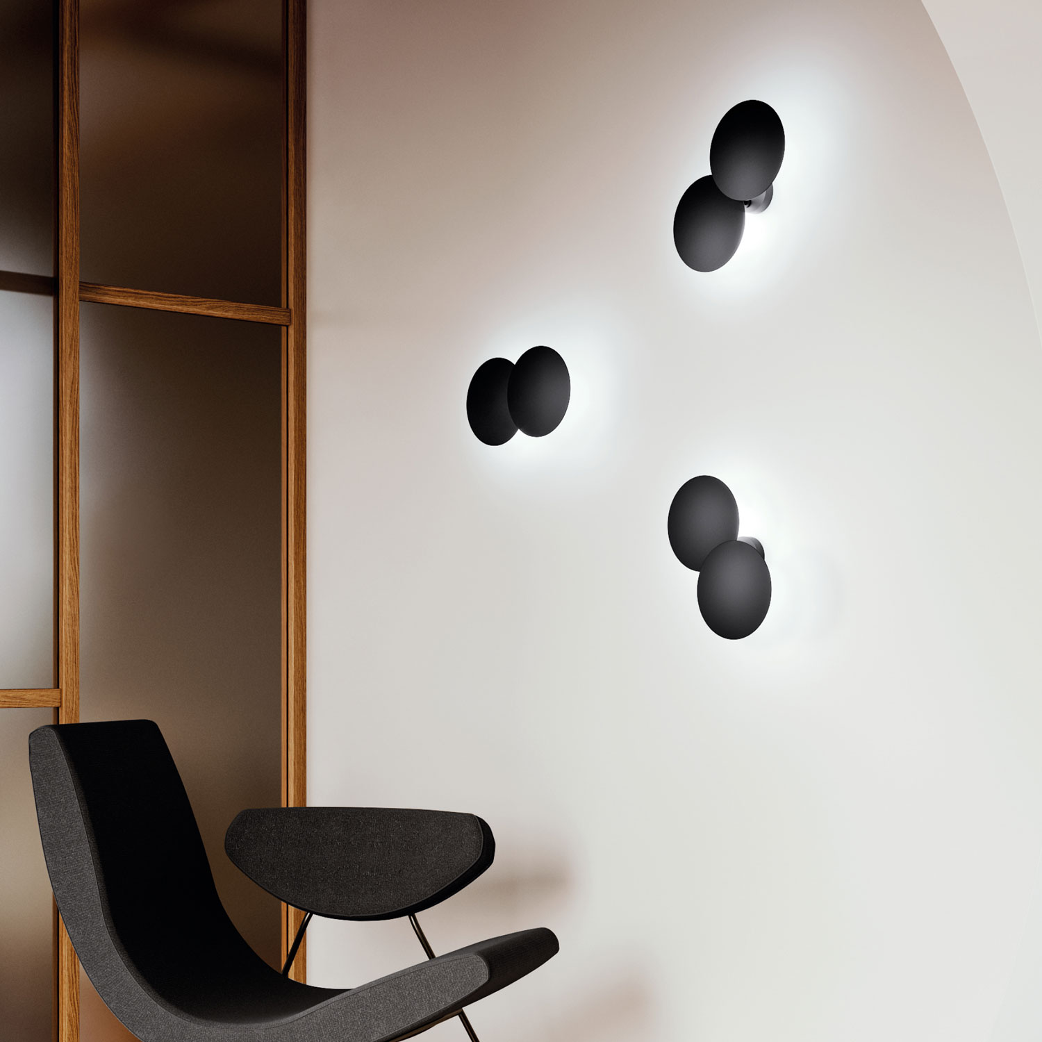 Puzzle Double Round LED Leuchte von Lodes