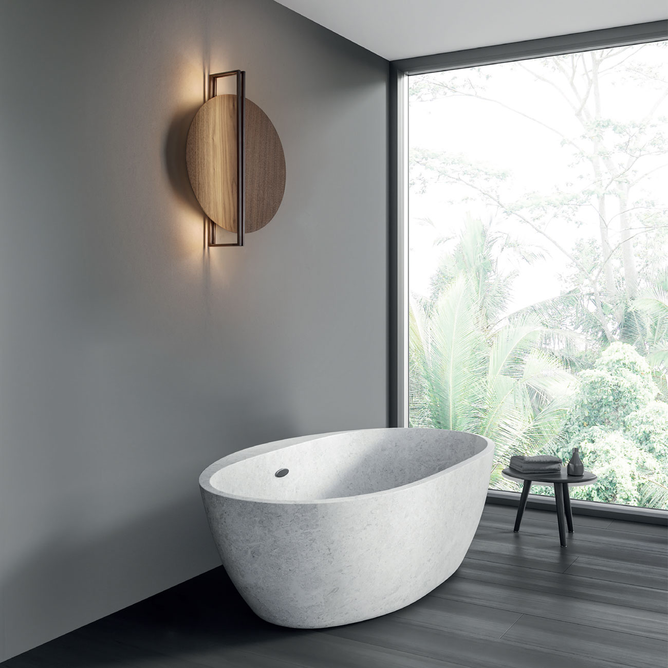 Essenza D lampada in legno di Icone