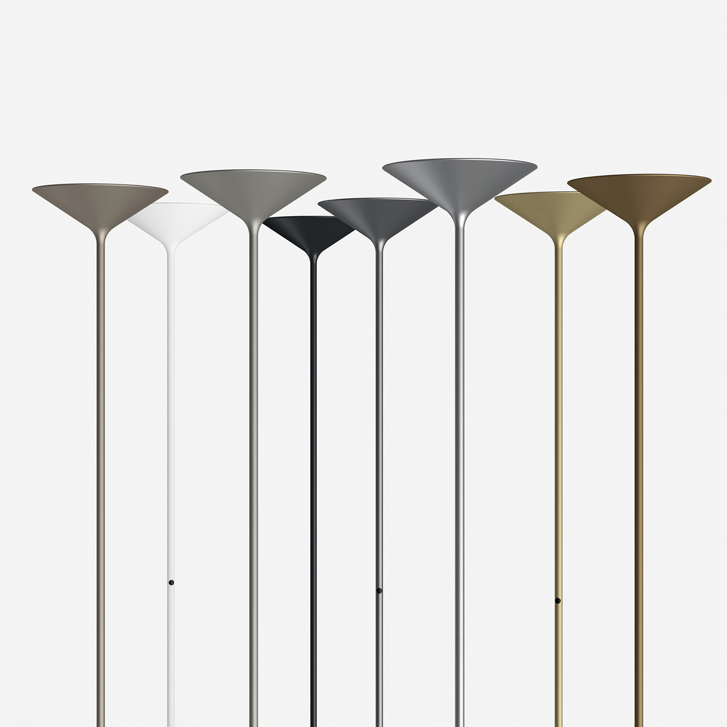 Dry LED floor lamp by Rotaliana