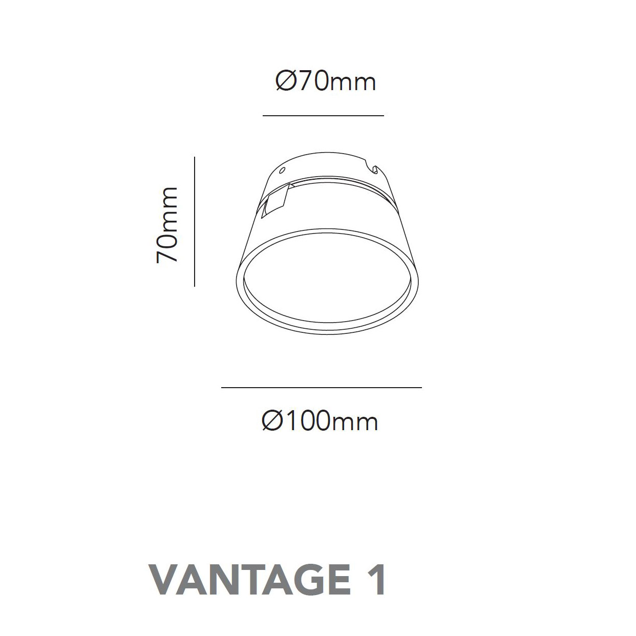 Movable LED surface mounted spotlight Vantage by Light Point