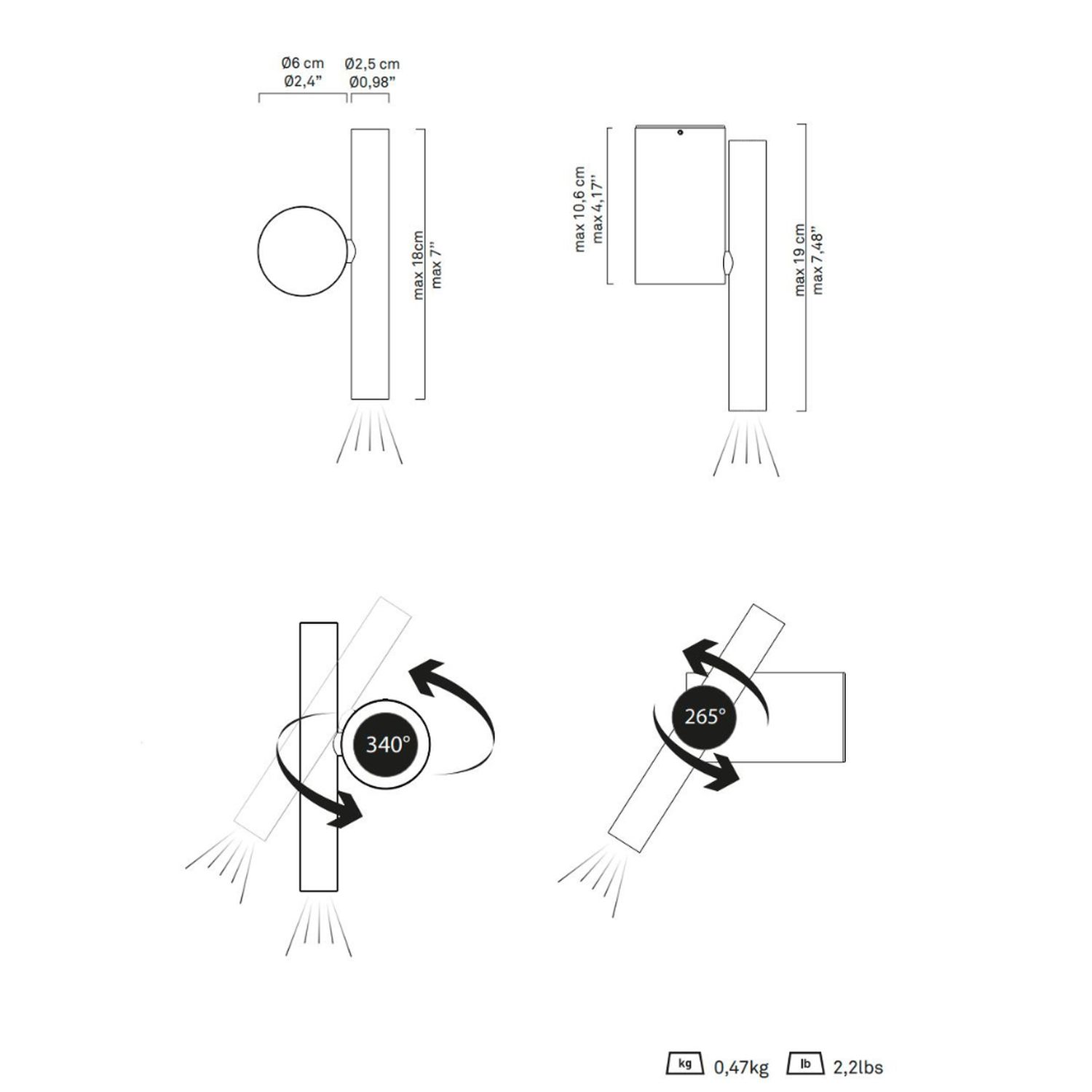 Doi LED Spot von Luceplan