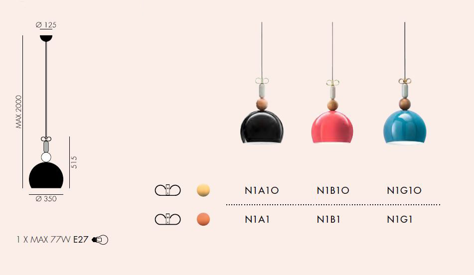 Bon Ton Sfera Hängelampe von Torremato by Il Fanale
