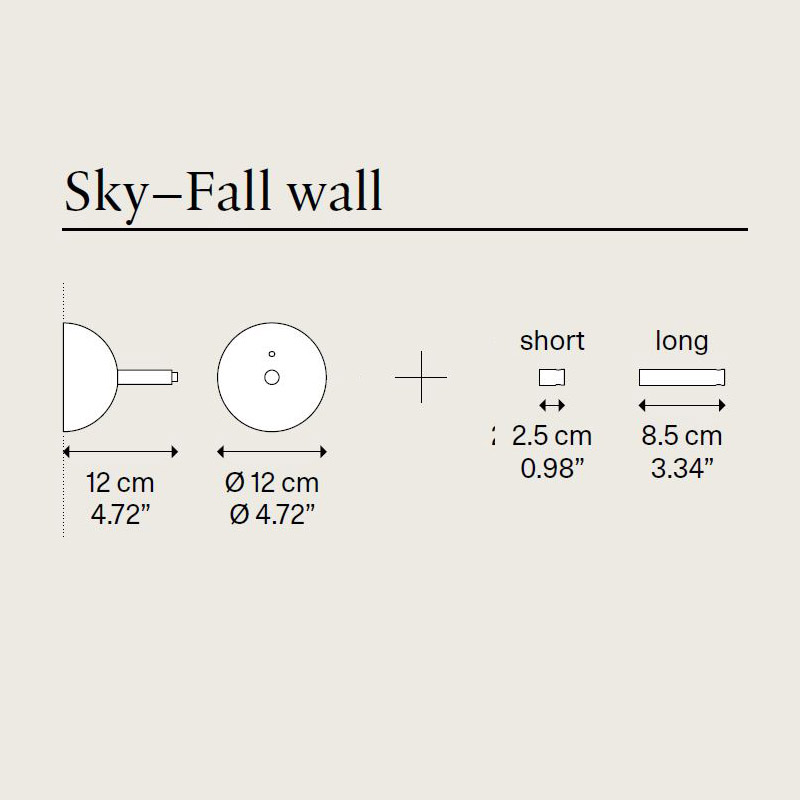 Sky-Fall wall bracket by Lodes