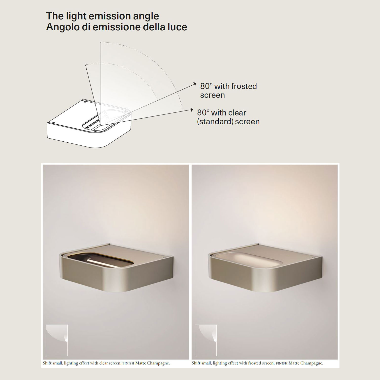 Shift LED Wandlampe von Lodes