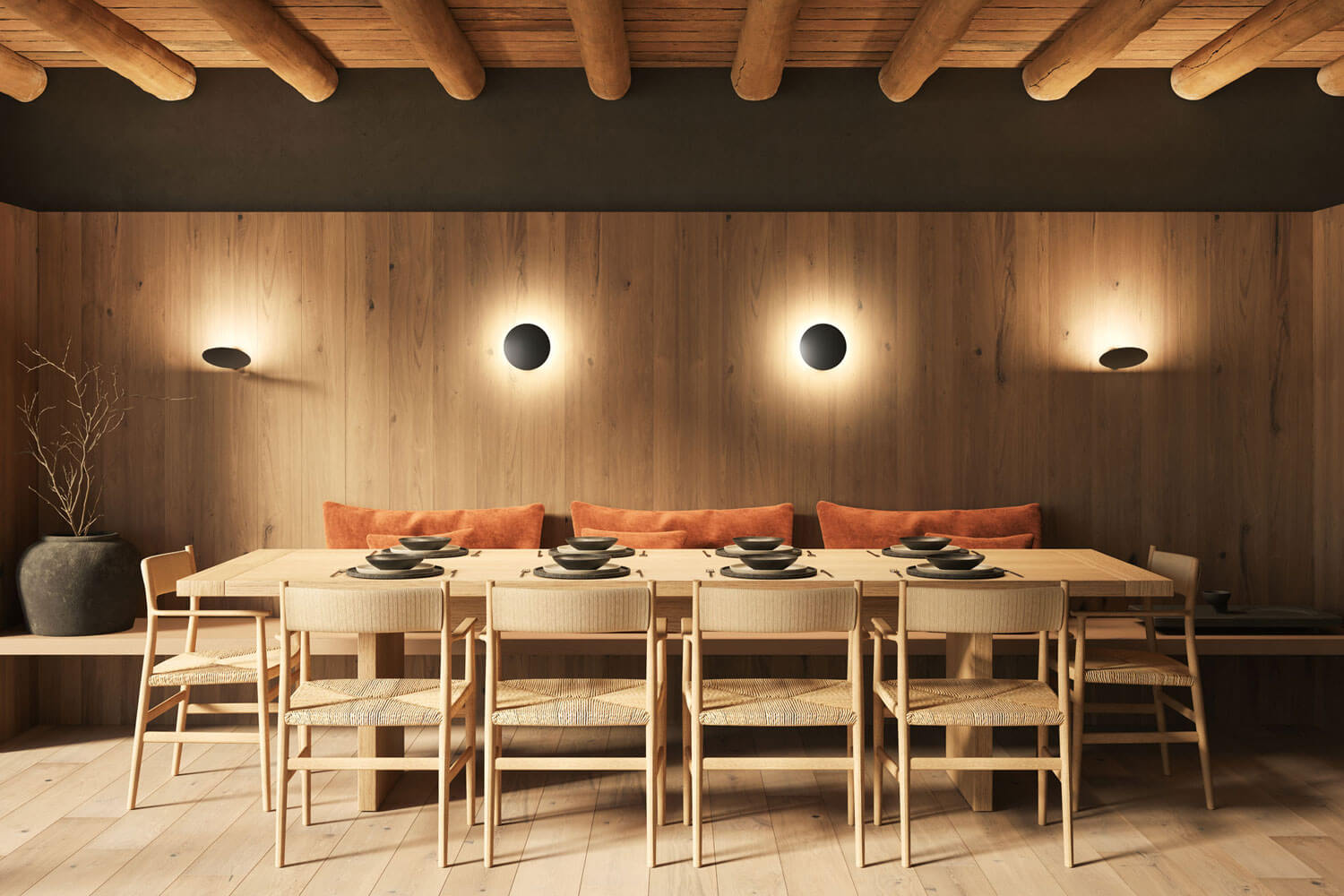 Puzzle Single Round LED light by Lodes