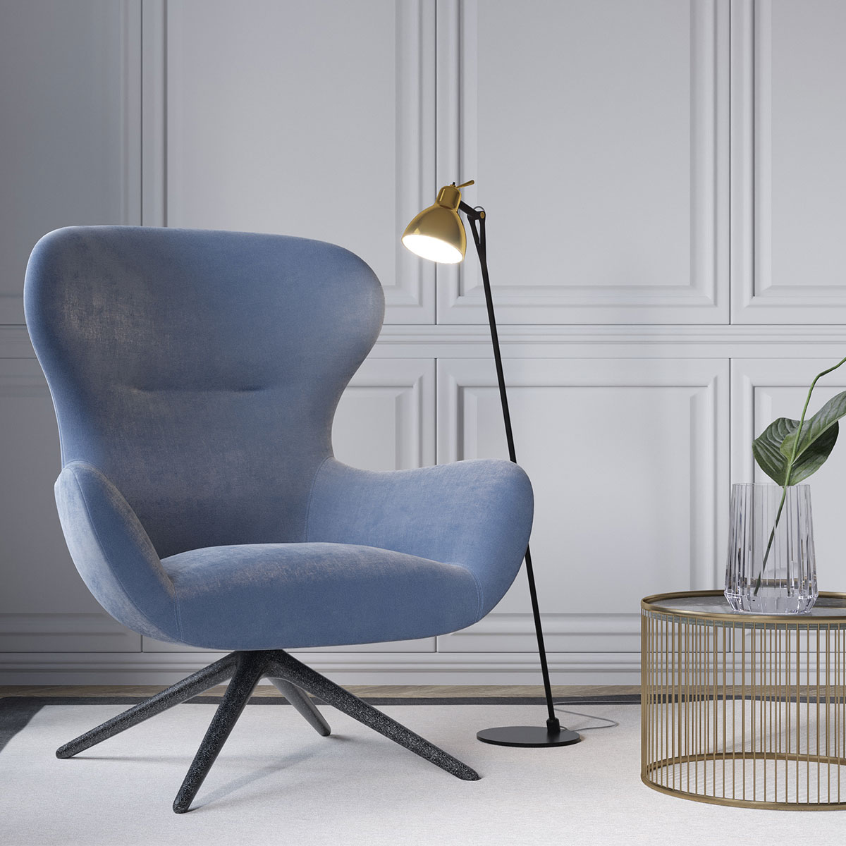 Luxy F0 Glam Stehleuchte von Rotaliana