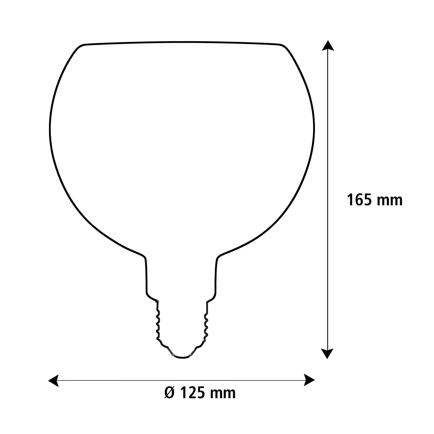 Floating Globe Fumé lampadina LED E27 di Segula