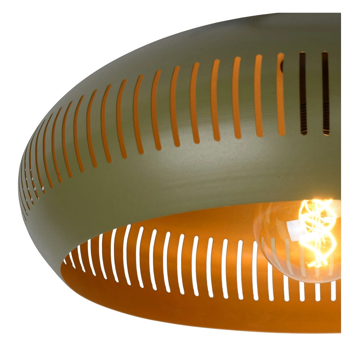 LU 30192/45/33 Lucide RAYCO - Flush ceiling light - Ø 45 cm - 1xE27 - Green