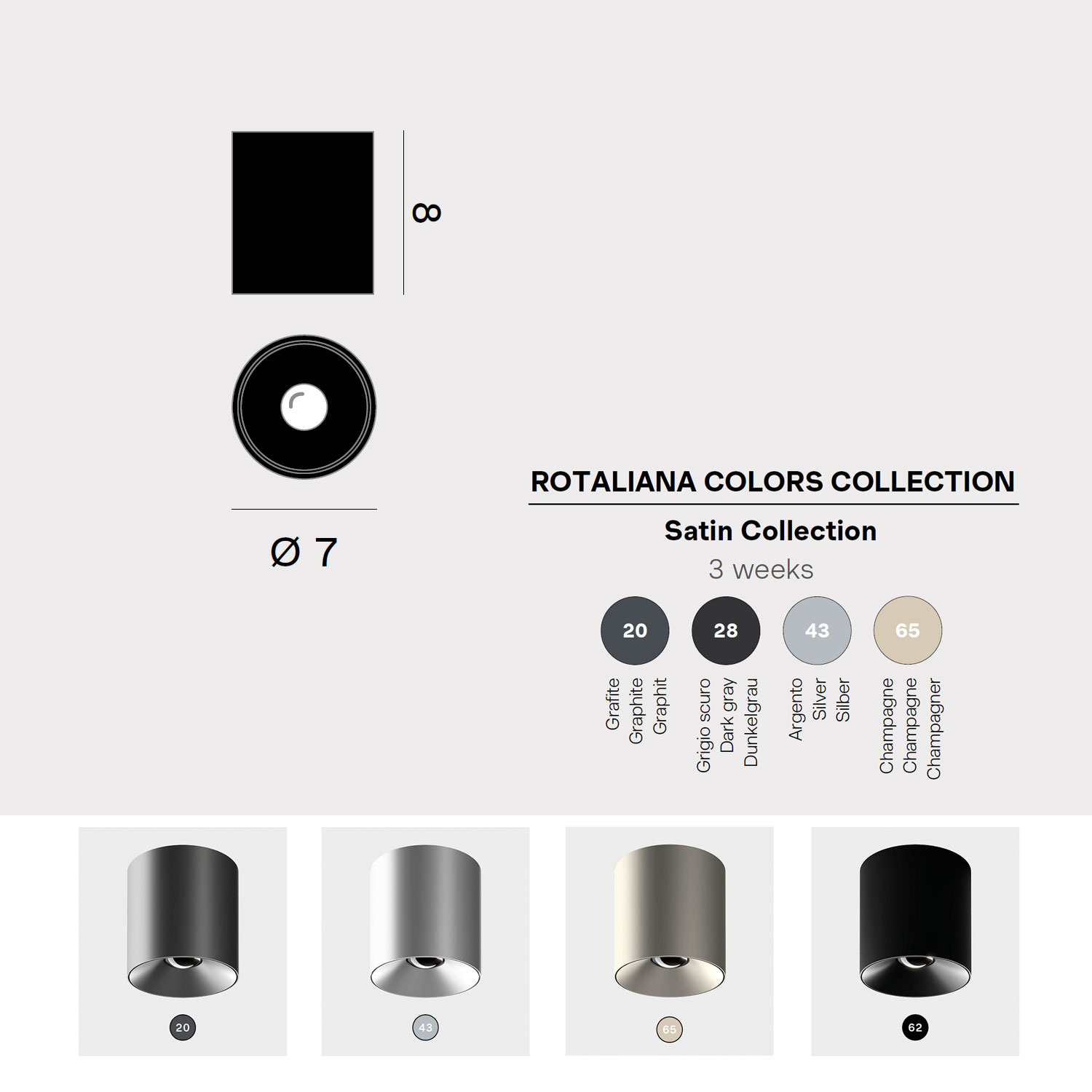 EYE H1 LED spotlight by Rotaliana