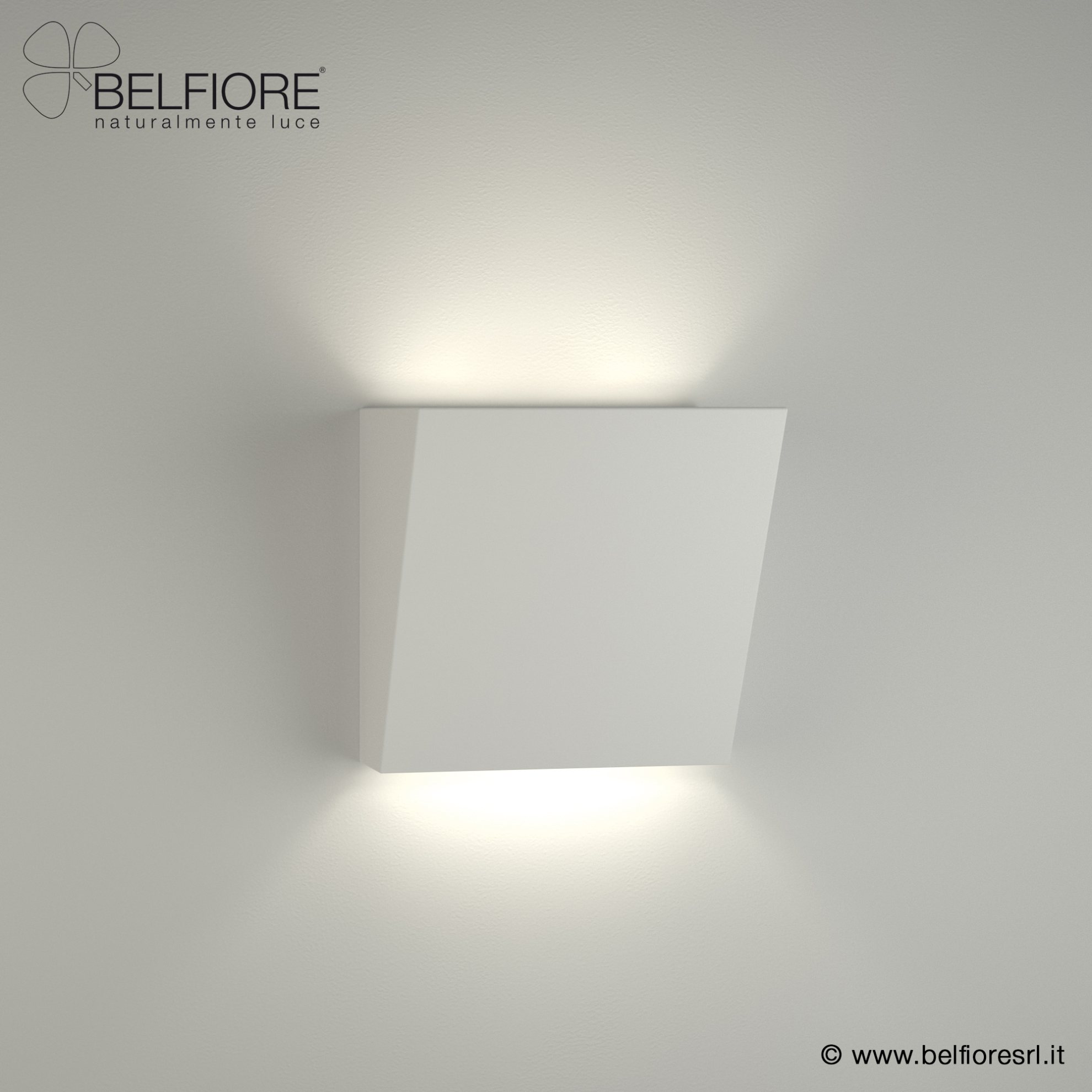 Gipswandlampe 2601A108 von Belfiore