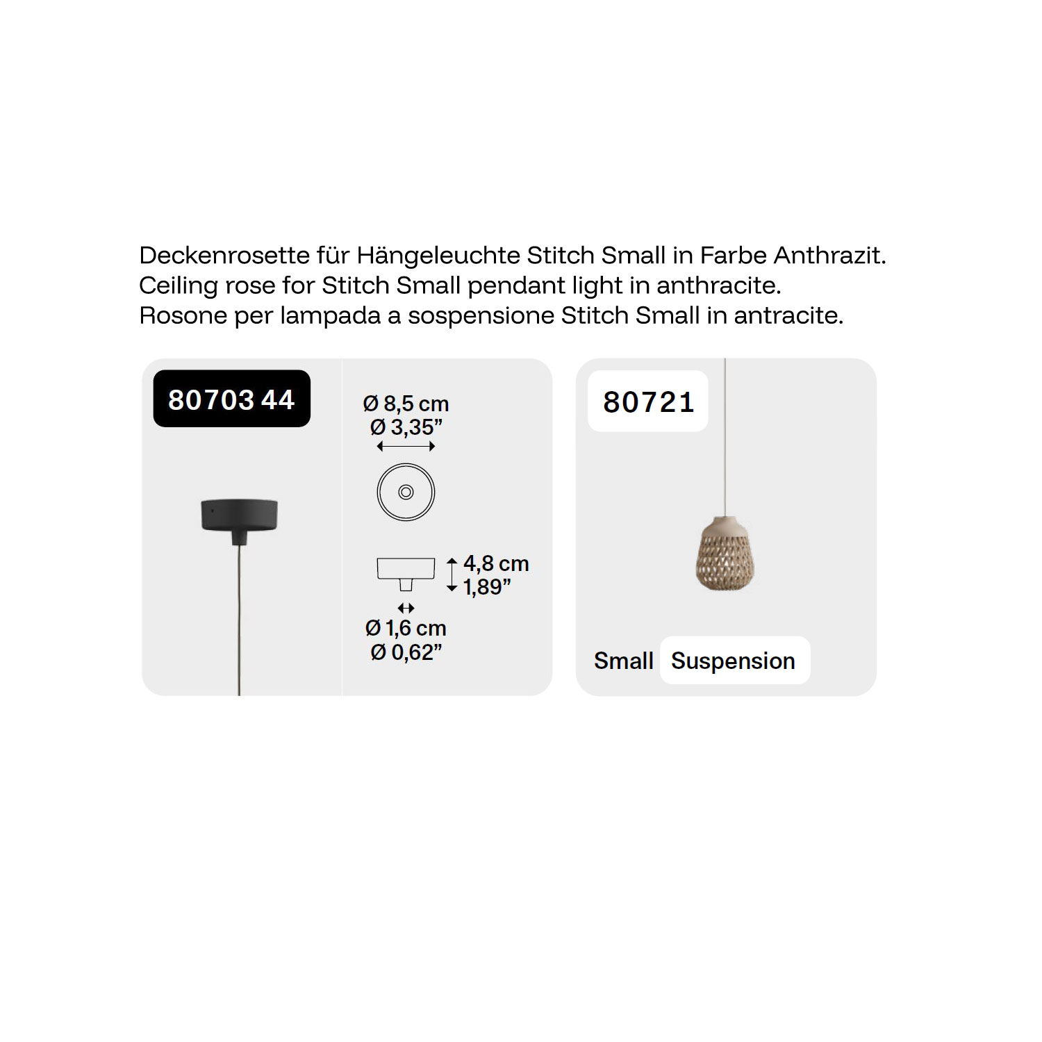 Outdoor Deckenrosette Stitch von Lodes