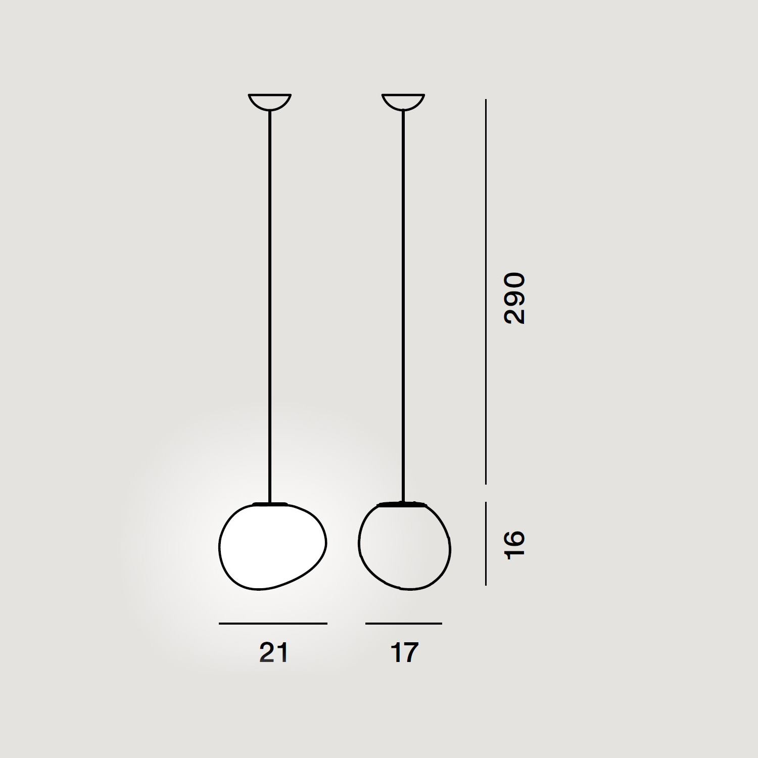 Gregg MIDI lampada a sospensione LED di Foscarini