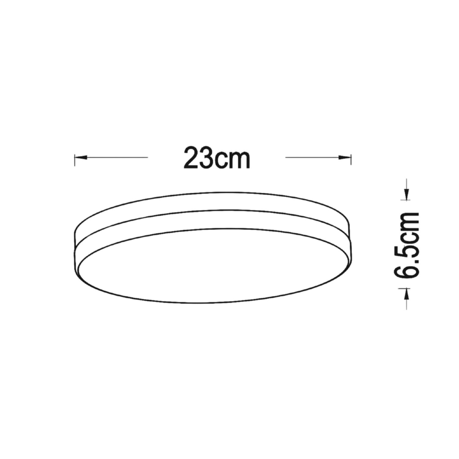 LU 79111/24/31 Lucide BISKIT - Flush ceiling light Bathroom - Ø 23 cm - LED - 1x12W 2700K - IP44 - W