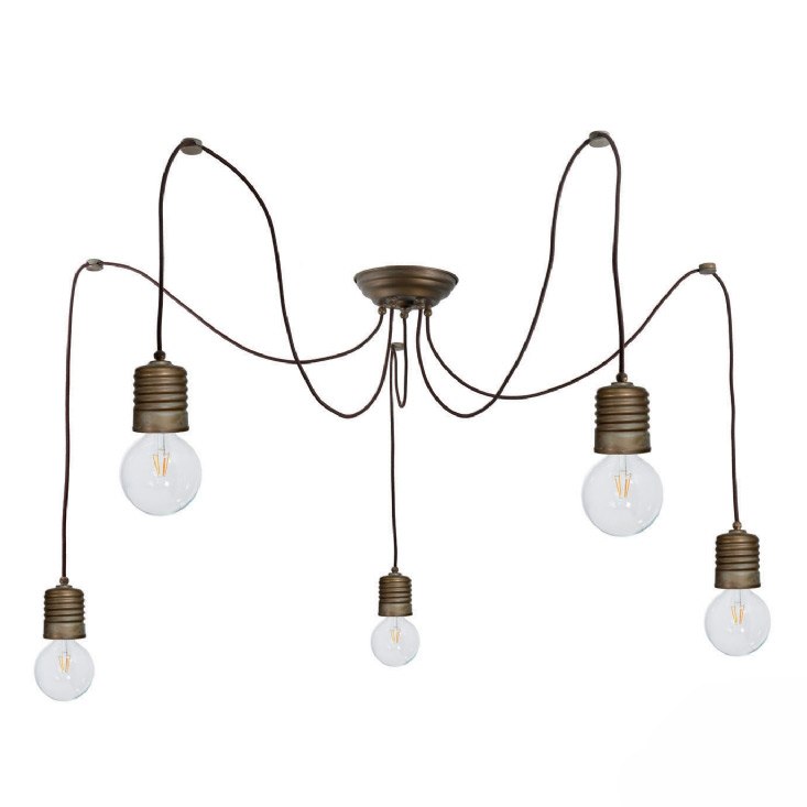 3085 Hängeleuchte aus Messing von Moretti Luce