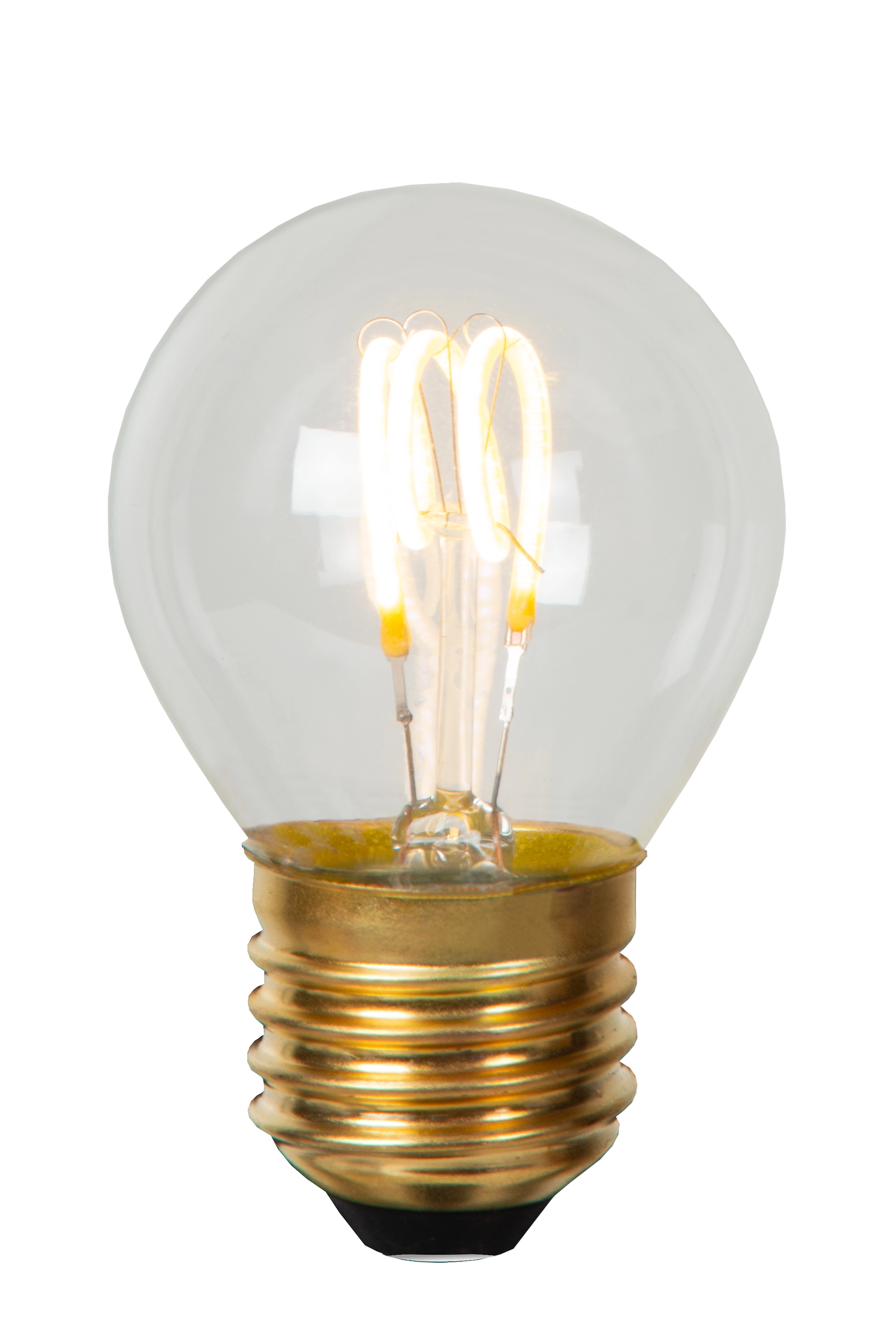 LU 49045/03/60 Lucide G45 - Filament bulb - Ø 4,5 cm - LED Dim. - E27 - 1x3W 2700K - Transparant