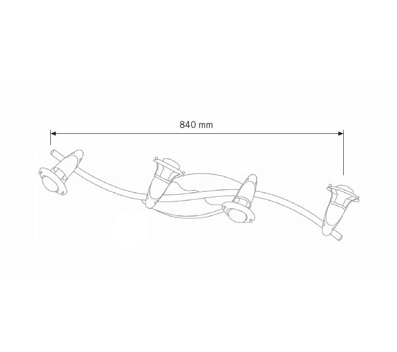 PL 5434-4 Lord Decken-/Wandstrahler, Nickel