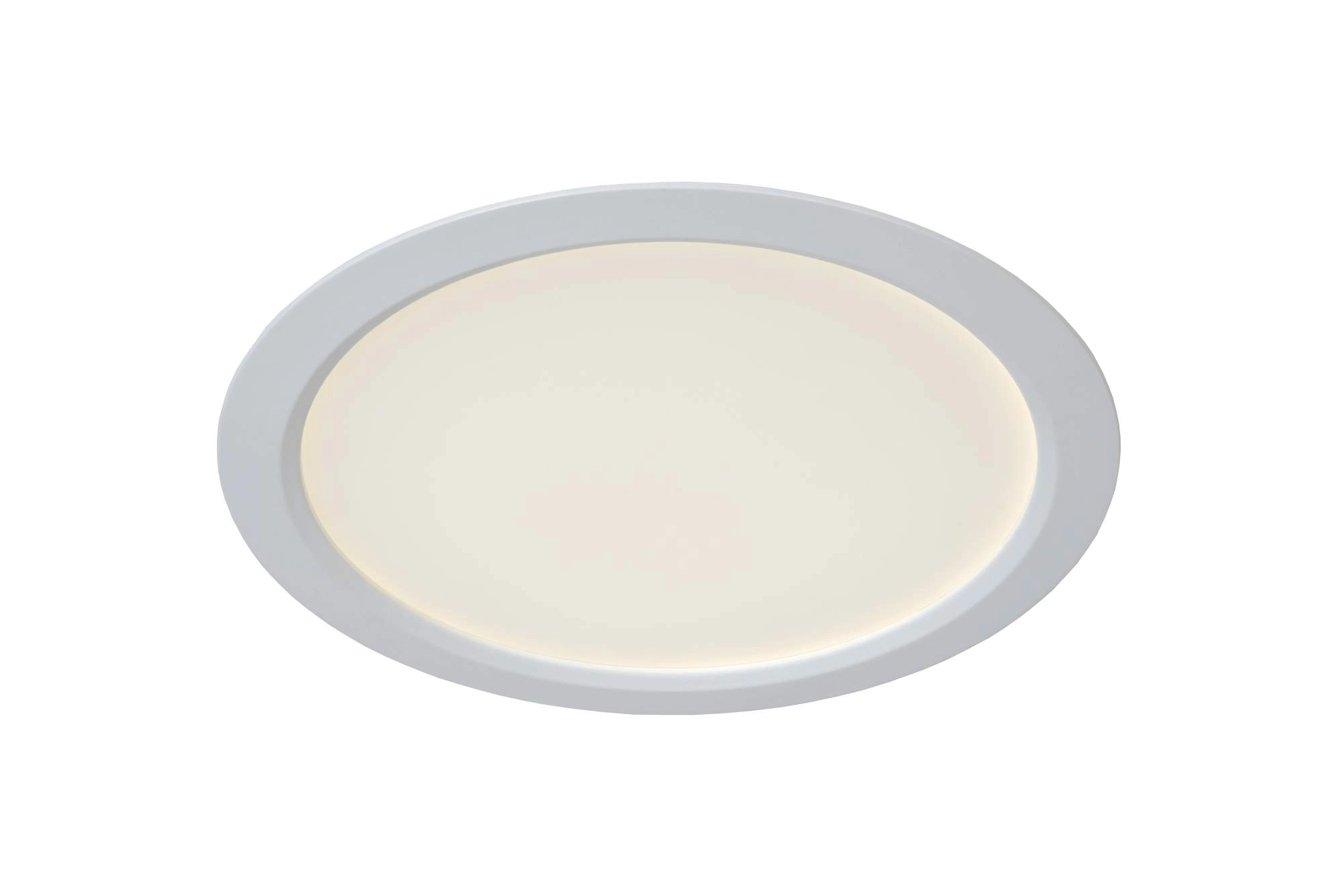 LU 07105/18/31 Lucide TENDO-LED - Flush ceiling light - Ø 22 cm - LED - 1x18W 3000K - White