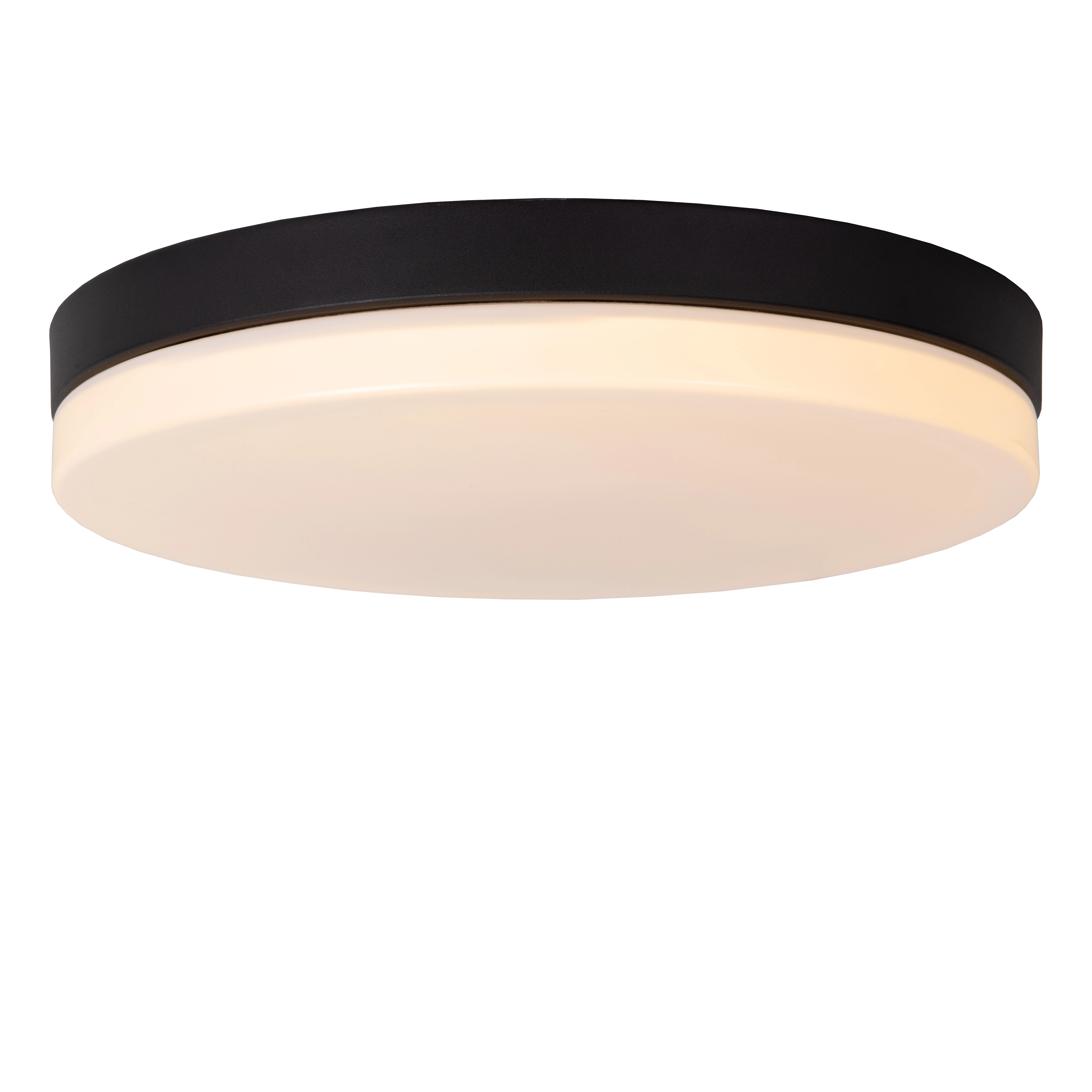 LU 79111/40/30 Lucide BISKIT - Flush ceiling light Bathroom - Ø 40 cm - LED - 1x36W 2700K - IP44 - Black