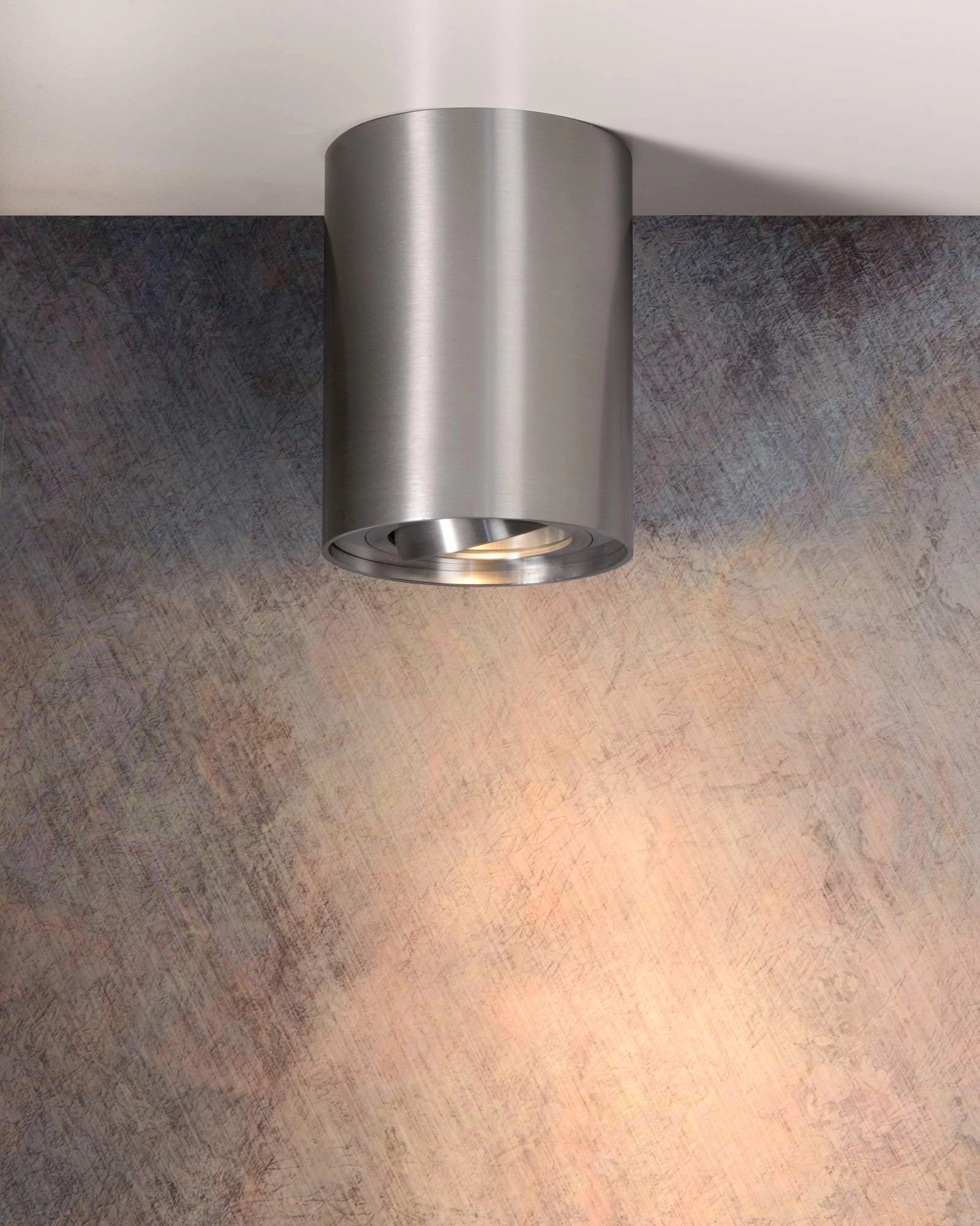 LU 22952/01/12 Lucide TUBE - Ceiling spotlight - Ø 9,6 cm - 1xGU10 - Satin Chrome