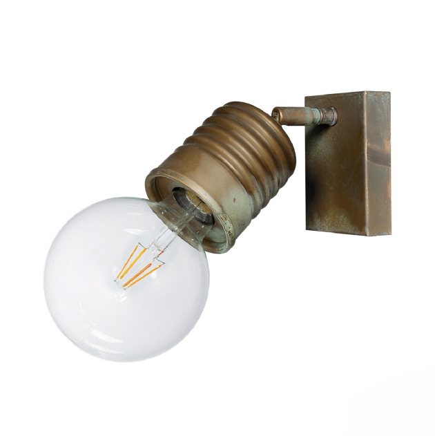 3074 Wandstrahler aus Messing von Moretti Luce