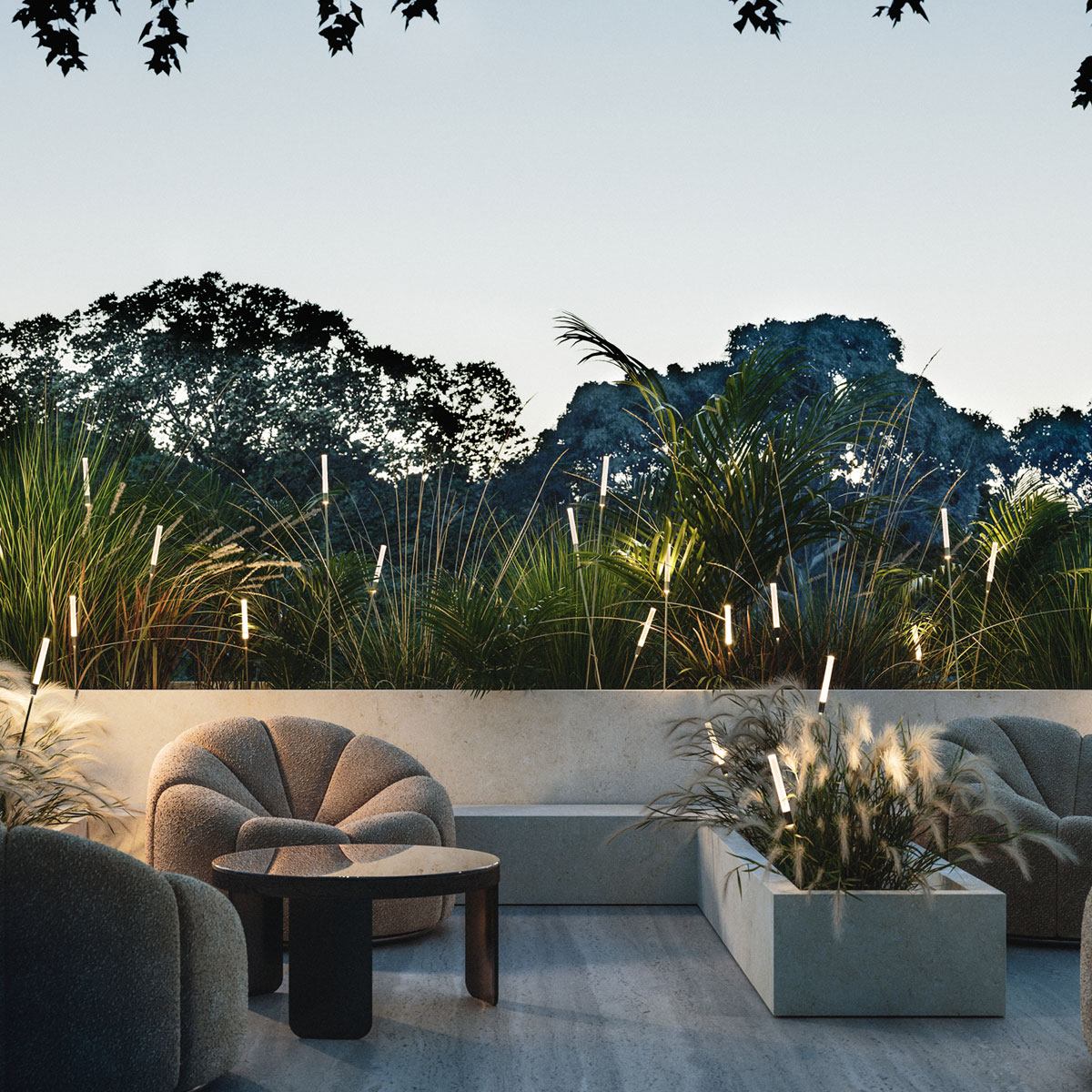 Reed Pod outdoor Stableuchte von Lodes