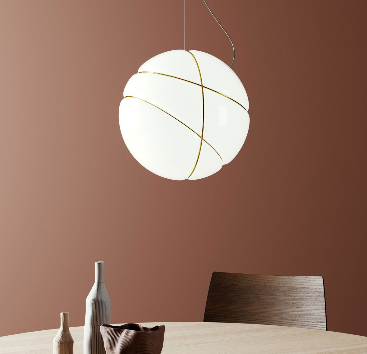 Armilla Glas Pendellampe von Fabbian