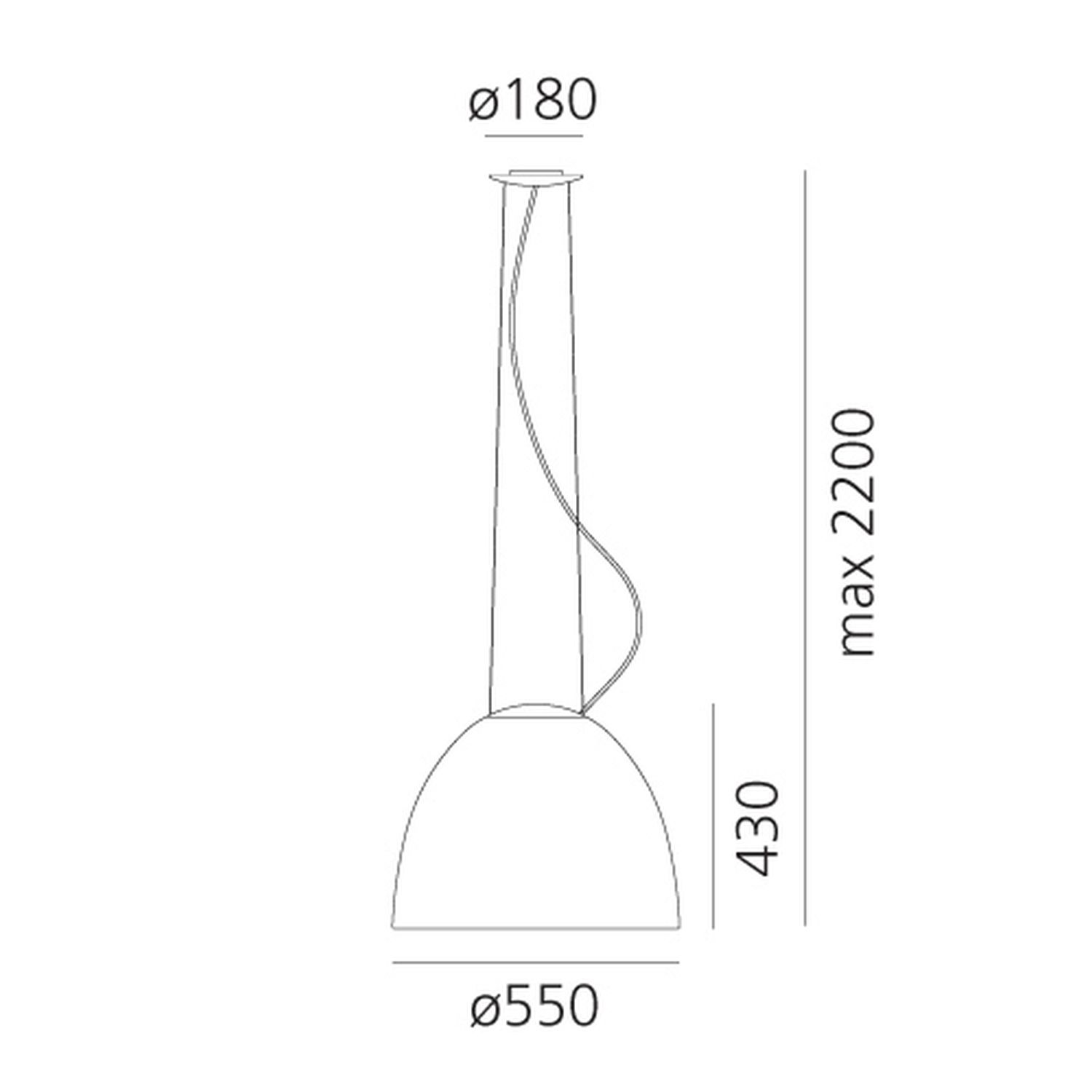Hängelampe NUR GLOSS von Artemide