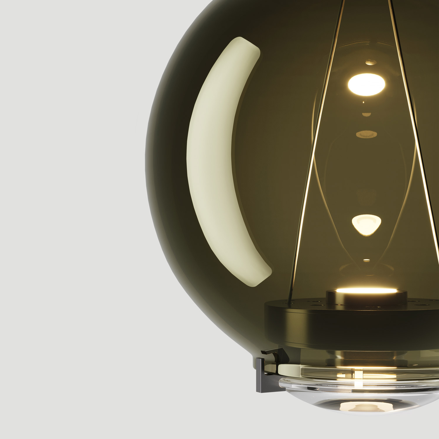 Sky-Fall Round Large suspension lamp by Lodes