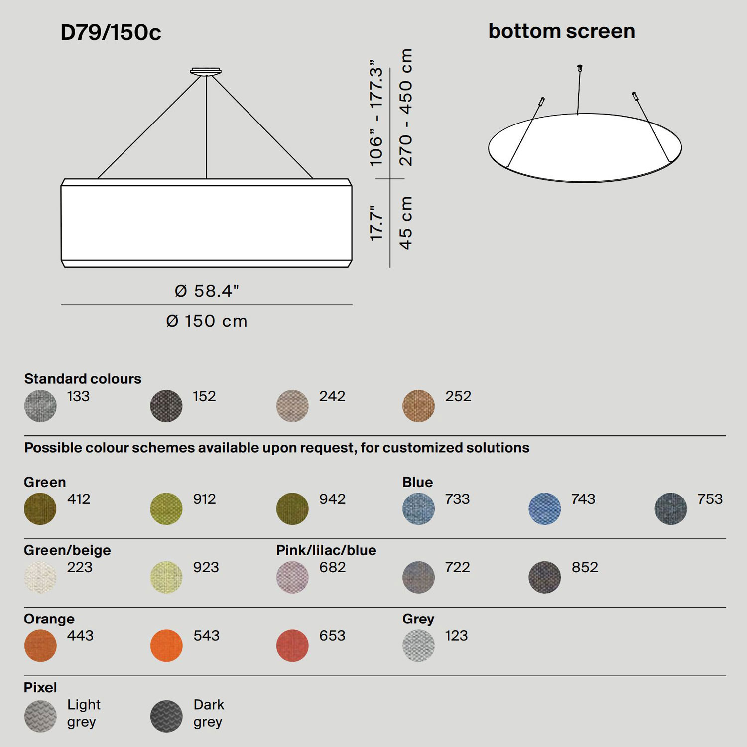 Silenzio D79/150 pendant by Luceplan