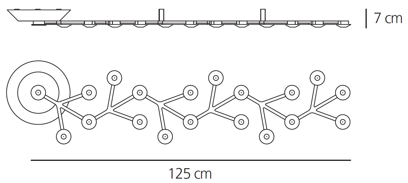 Deckenlampe LED NET LINE CEILING von Artemide