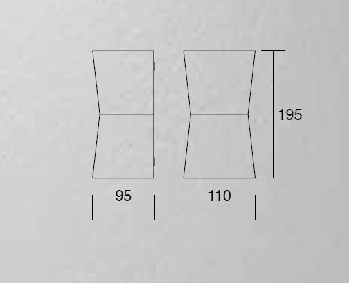 TAZZA lampada up/down di Isy Luce