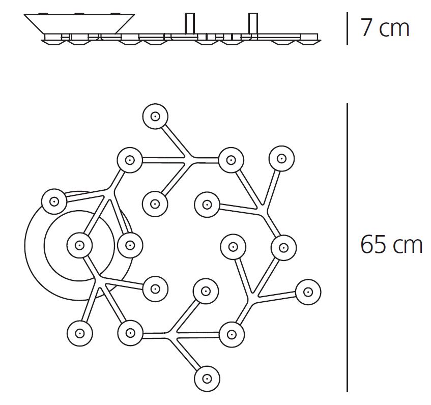 Deckenleuchte LED NET CIRCLE CEILING von Artemide