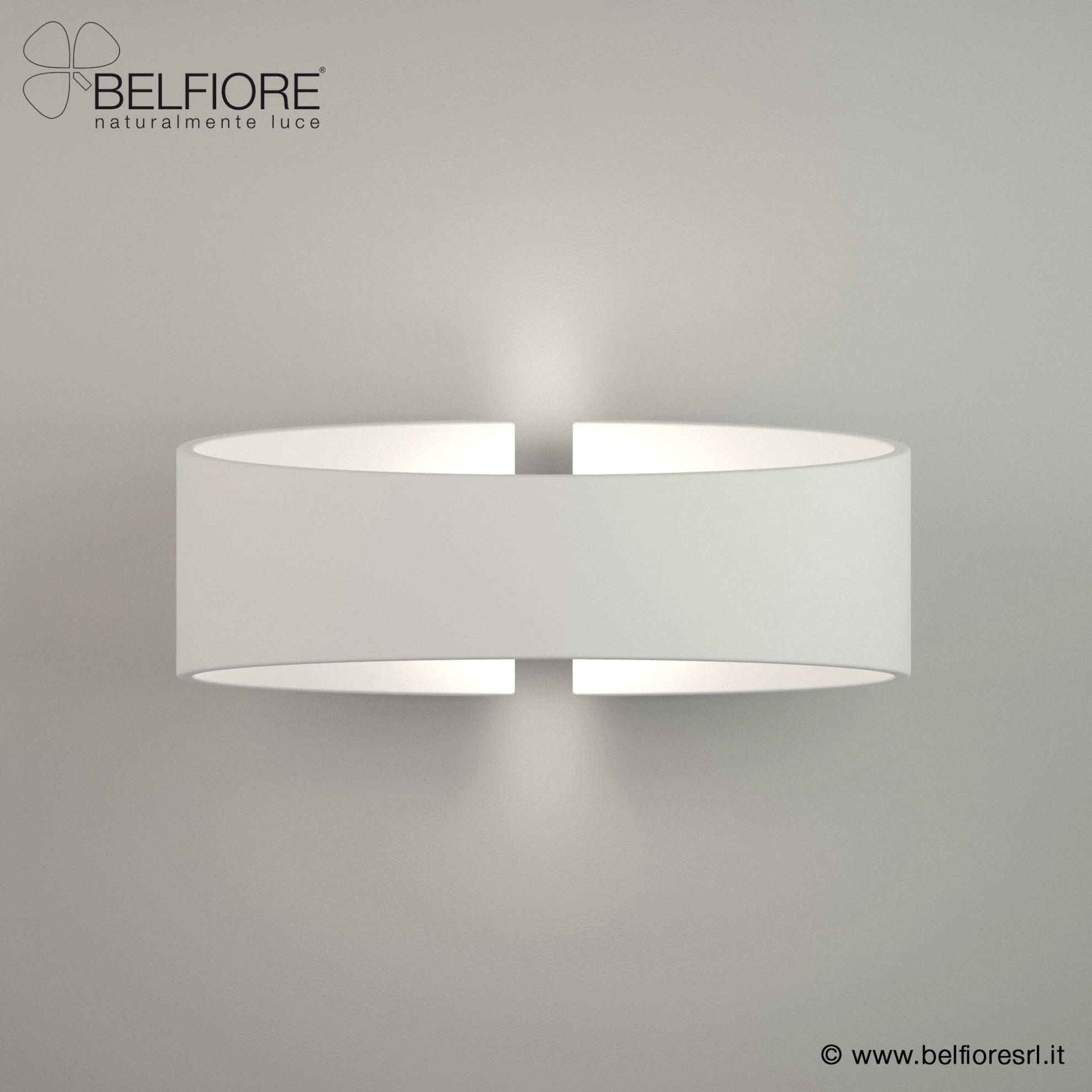 Gipswandlampe 2614A108 von Belfiore