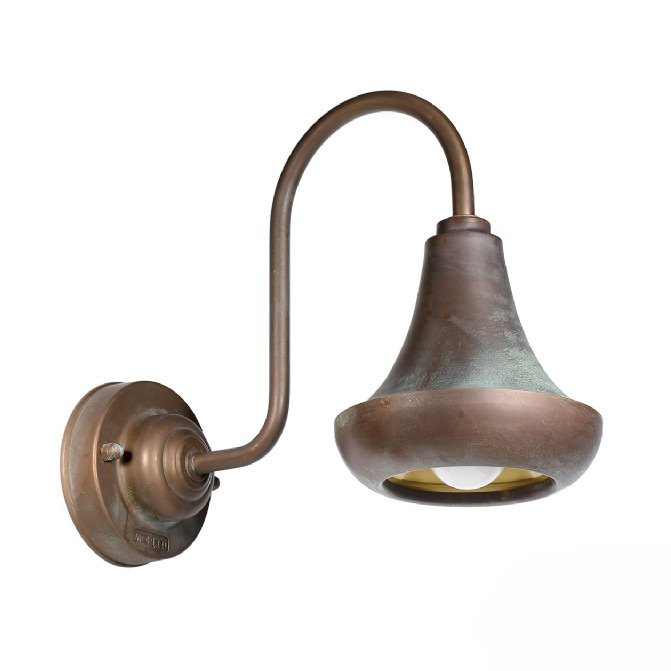 3286 Wandleuchte aus Messing von Moretti Luce
