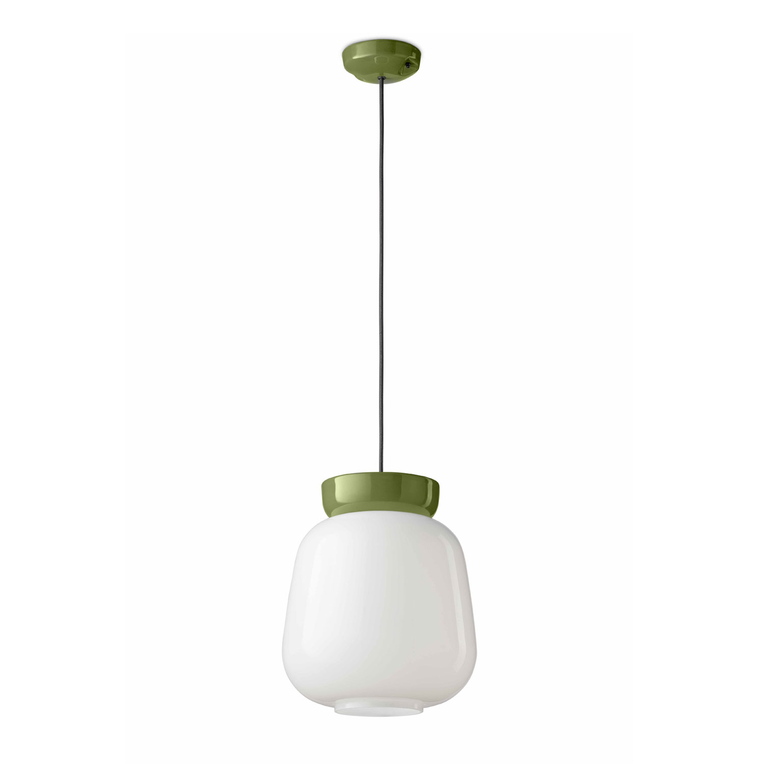 Corcovado glass pendant light by Ferroluce